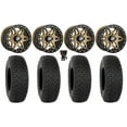 thumbnail image 1 of Sedona Split 6 Bdlk 15" Wheels Br 35" DX440 Tires Kawasaki Mule Pro FXT, 1 of 4