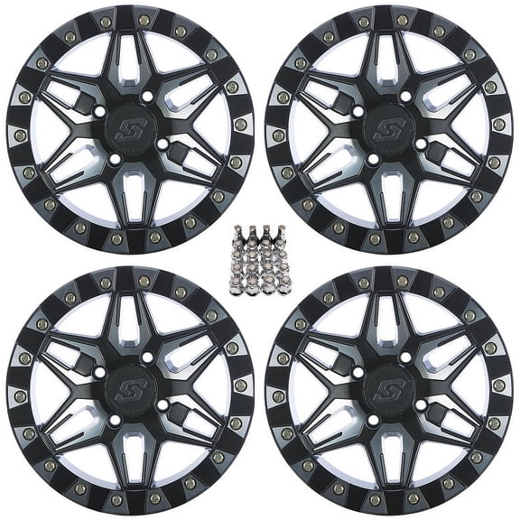 Sedona Split 6 Beadlock ATV Wheels/Rims Machined 14" Sportsman RZR Ranger