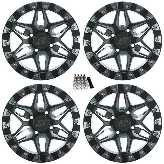 Sedona Split 6 Beadlock UTV Wheels/Rims Machined 14" Can-Am Maverick X3 / Honda Pioneer 1000