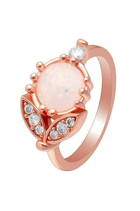 Sedona Statement Ring Created Fire Opal Leaf Design Womens Ginger Lyne Collection