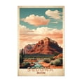thumbnail image 1 of Sedona Vintage Travel Poster - Southwest Serenity Unveiled - Sedona Arizona Illustration Unframed Wall Art Print 8 x 12 inches, 1 of 60