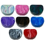 Sedroc Marble Mouthguard Case with Snap Lid for Mouth Guard or Retainer
