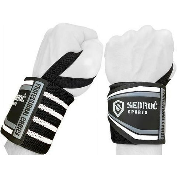 Sedroc Wrist Wraps for Weight Lifting Powerlifting Deadlifting Gym Straps with Thumb Loops for Men and Women