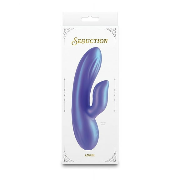 Seduction Angel Rabbit Vibrator, Metallic Coral