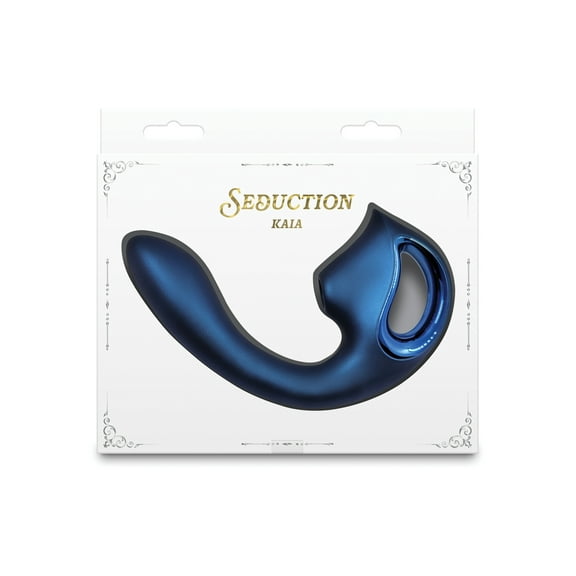 Seduction Kaia G-Spot Vibrator, Metallic Blue