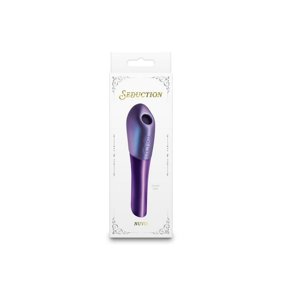 Seduction Nuvo Suction Vibrator, Metallic Purple