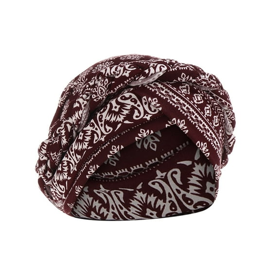 Seductiva Baseball Caps Women Print India Hat Ruffle Cancer Chemo Hat Beanie Wrap Cap
