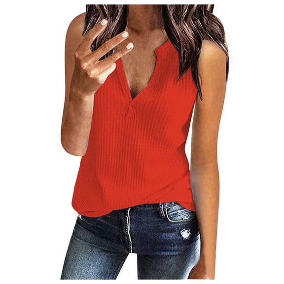 Seductiva Basic T Shirts for Women Loose Shirts Sleeveless Fitting Neck Knit V Solid Women Fashion Tee Tops Women's Blouse Comfy Casual Vacation Workout Clothes Summer Tops Short Sleeve