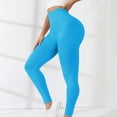 thumbnail image 1 of Seductiva Blue Summer Clothing Yoga Pants Women Women's High Waist Yoga Pants with Pockets - Thick Workout Leggings for Running, Gym & Training | Non See-Through Nylon-Spandex Tights, 1 of 7