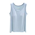 thumbnail image 1 of Seductiva Cami Tank Tops for Women Y2K Sleeveless Striped Spaghetti Strap Crop Tank Backless Slim Fit Aesthetic Going Out Tops Women with Chest Cushion Tank Summer Sleeveless Tops Womens Tops, 1 of 7
