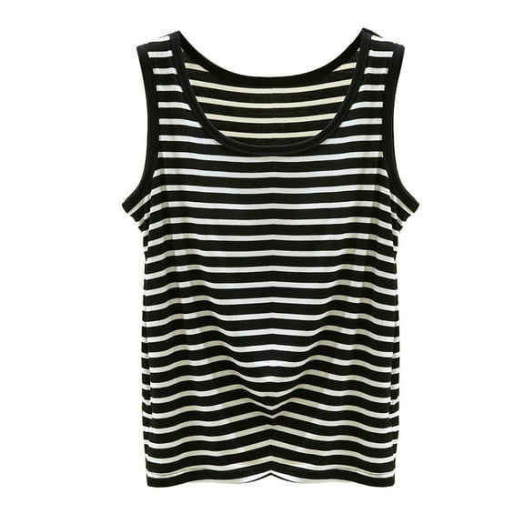 Seductiva Camisole Tank Tops for Women Y2K Sleeveless Striped Spaghetti Strap Crop Tank Backless Slim Fit Aesthetic Going Out Tops Women with Chest Cushion Sleeveless Basic Cami Top Shirt Basic Tees