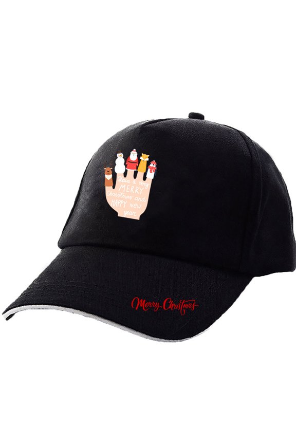 Seductiva Christmas Decorations for Men Women, Xmas Baseball Cap, Embroidered Hat Gifts for New Year Festive Supplies One Size