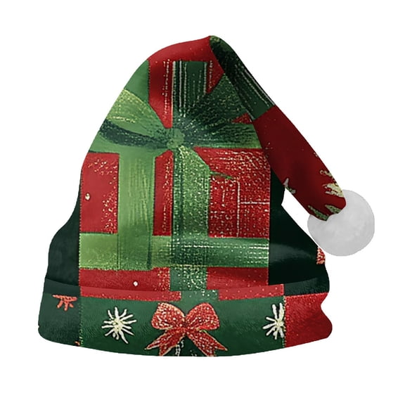 Seductiva Classic Santa Hat for Xmas Christmas Hats Christmas Hat For Adult Holiday Parties And Events Christmas Tree Santa Printing Santa's Hat S