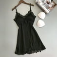 thumbnail image 1 of Seductiva Clothing Cotton Nightgowns for Women Sleeveless Women Sexy Lace Pad Lingerie Nightwear Underwear Robe Babydoll Sleepwear Dress Ultra-Soft Nightgown Sleep Dress, 1 of 5