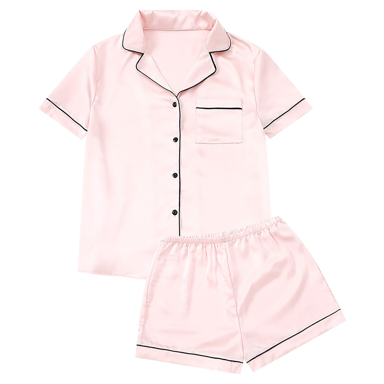 Seductiva Cotton Pajamas for Women Satin Silk Loungewear Sets Sleepwear ...