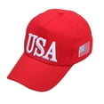 thumbnail image 1 of Seductiva Clearance Items Baseball Cap Adjustable Size Male Female Neutral Summer America Flag Baseball Caps Corduroy Hat Visors Activities All Seasons 1PC, 1 of 1