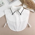 thumbnail image 1 of Seductiva Items Fake Collar Detachable Women's Chiffon Decorative Shirt Collar Half Autumn Winter White Senior False Collar Shirt Collar Half Shirts Round for Women Outfits, 1 of 4
