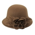 thumbnail image 1 of Seductiva Bucket Hats Women's Autumn and Winter Flowers Round Top Casual Fisherman's Basin Cap Small Bowler Hat, 1 of 3