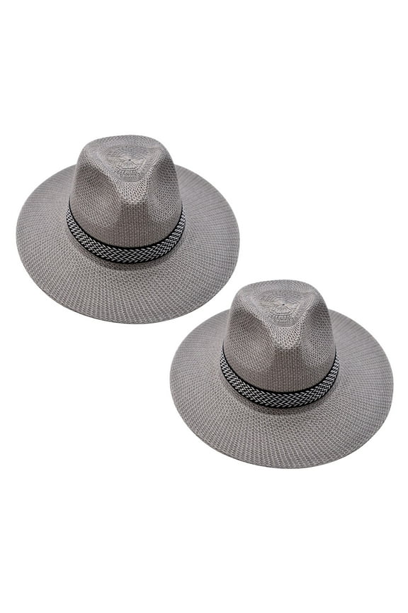 Seductiva Items Sun Hats for Men Women 2 Pack Men Sun Hat Wide Brim Washable Friendly To Skin Beach Hat for Summer Summer Beach Hats 2PC