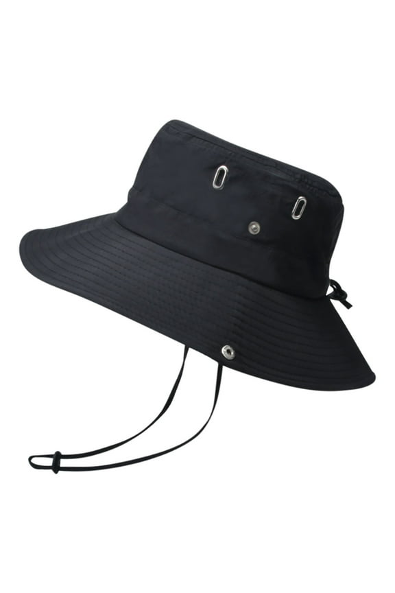 Bucket Hats Mens Summer Protection Breathable Fisherman Cap Foldable Bucket Hat
