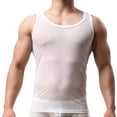 thumbnail image 1 of Seductiva Clothing Men's Mesh See-Through Tank Top Vest Summer Undershirt Semi See Thru Fitted Gym Workout Muscle Vest, 1 of 9