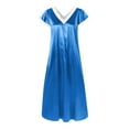 thumbnail image 1 of Seductiva Nightgowns for Women Womens Short Sleeve V Neck Homewear Pajamas Long Dress Nightgowns Sleepwear Ultra-Soft Nightgown Sleep Dress, 1 of 5