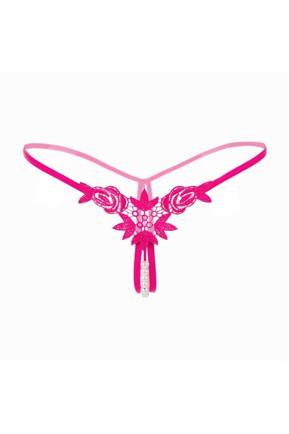 Clearance Panties for Women Women Panties Low Waist Thongs Underwear Panties Lingerie for Women for Sex Womens Sexy Pendant Pearl G String High Waisted