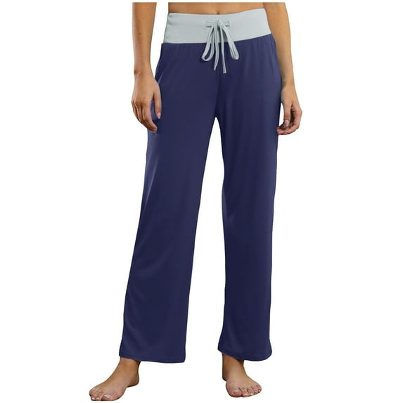 Seductiva Clearance Sales Today Deals Prime Casual Pants for Women Women's Comfy Floral Print Palazzo Wide Leg Pant