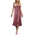 thumbnail image 1 of Seductiva Clothing Women's Cotton Nightgown Sleepwear Women Fashion Solid Dress Sleeveless Strap V Neck Dress Loose Dress Home Nightdress Ultra-Soft Nightgown Sleep Dress, 1 of 5