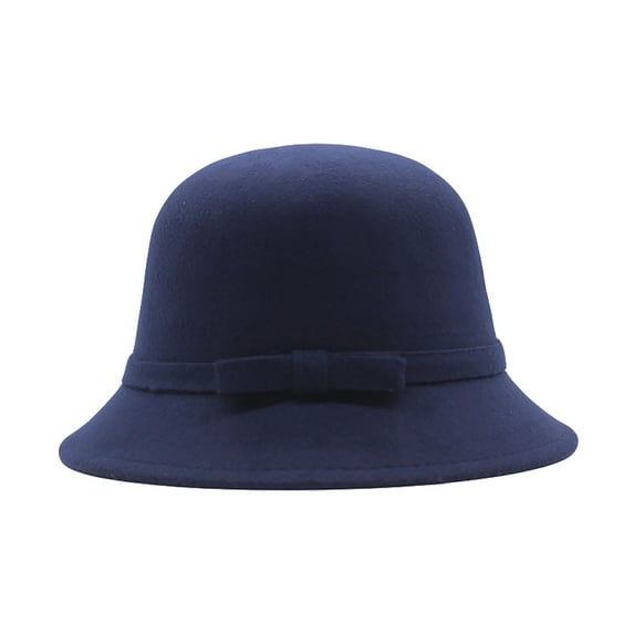 Seductiva Bucket Hats Womens 1920S Bucket Cloche Hat Winter Crushable Bowler Hat Vintage Cloche Round Hat
