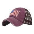 thumbnail image 1 of Seductiva Unisex Baseball Hat Independence Day Baseball Cap Men's and Women's Personality Cap Outdoor Print Breathable Mesh American Cap Original Classic Low Profile 1PC, 1 of 5