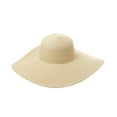 thumbnail image 1 of Seductiva Clothing Unisex Sun Hats Summer Solid Color Fashion Rhinestone14cm Oversized Sun Hat Ladies Beach Hat Travel Foldable Hat Foldable Wide Brim Beach Fishing Hat 1PC, 1 of 3
