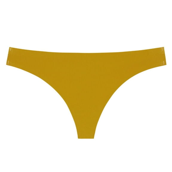Seductiva Clothing Women Pantie Seamless Thong Panties Women's Breathable Stretch Thong Underwear Thong 1 Piece Thread Traceless Adhesive Thong Underwear Ladies Panties