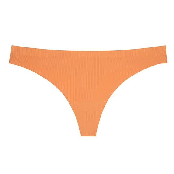 Seductiva Clothing Women Pantie Seamless Thong Panties Women's Breathable Stretch Thong Underwear Thong 1 Piece Thread Traceless Adhesive Thong Underwear Ladies Panties