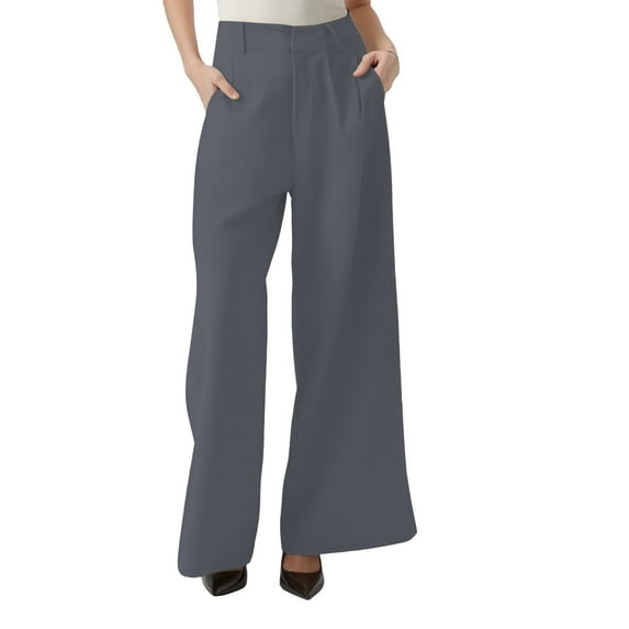 Seductiva Women's Casual Pants Wide Leg Tailored Pants for Women Casual High Waist Suit Pants