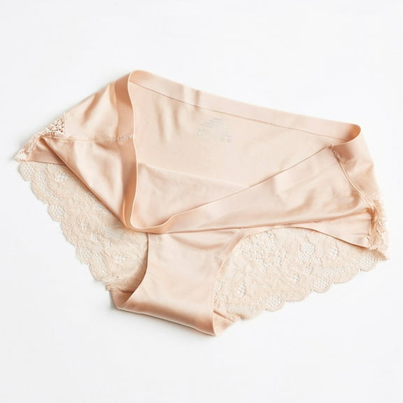 Seductiva Clothing Women's Cotton Brief Underwear Women Lace Thong Panties Fashion Underwear Underpants Briefs M-2XL Full Coverage Briefs