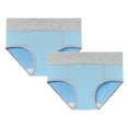 thumbnail image 1 of Seductiva Clothing High Waist Panties for Women Women's Cotton Underwear High Waist Briefs Soft Underpants Ladies Full Coverage 2 Pack, 1 of 2