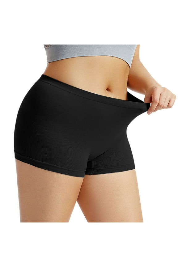 Clothing Women's Cotton Underwear Womens Boyshorts Underwear Full Coverage Soft Stretch Shorts for Women High Waisted