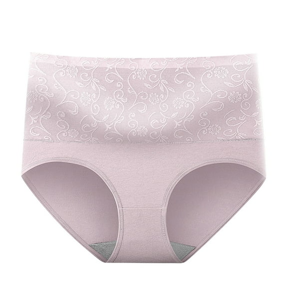 Seductiva Women's Cotton Brief Underwear Womens Underwear Cotton Underwear No Muffin Top Full Briefs Soft Stretch Breathable Ladies Panties for Women High Waisted