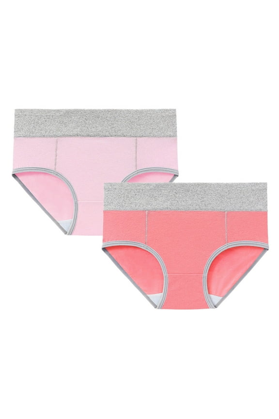 Clothing Women's High Waist Panties Women's Cotton Underwear High Waist Briefs Soft Underpants Ladies Full Coverage 2 Pack