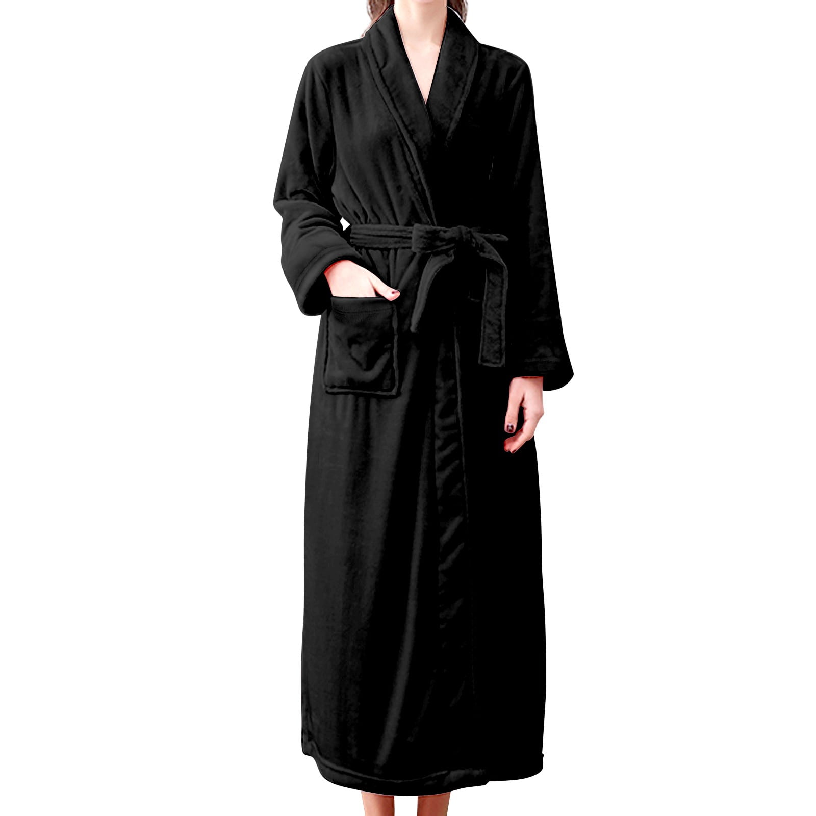 Seductiva Clothing Women's Lightweight Robe Women's Double Pocket ...