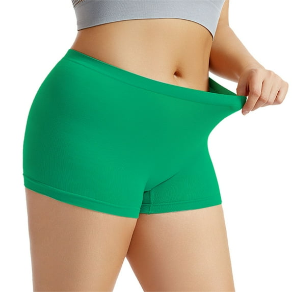 Seductiva Women's Seamless Underwear Womens Boyshorts Underwear Full Coverage Soft Stretch Shorts for Women Soft Briefs