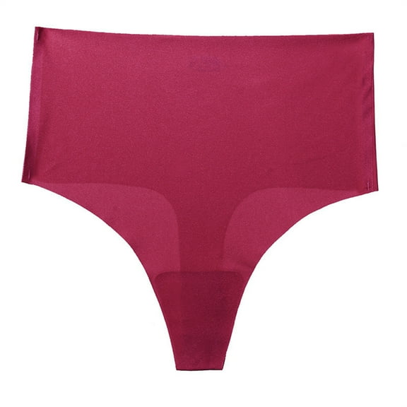 Seductiva Clothing Women's Seamless Underwear Womens Underwear High Waisted Seamless Thongs for Women Breathable No Show for Ladies