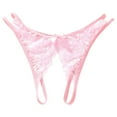thumbnail image 1 of Seductiva Clearance Women's Thongs Women's Underwear Open Files Large Size T Shaped Lace Women's Underwear Floral Lace Underwear Ladies Panties, 1 of 6
