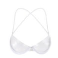 thumbnail image 1 of Seductiva Clothing Women's Wireless Bra Transparent Clear Bra Invisible Strap Plastic Bra Disposable Underwear Bra Comfort Fit Full-Coverage Bra, 1 of 8