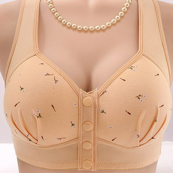 Seductiva Womens Seamless Wireless Supportive Bra Bras for Women Sexy Push Up Wireless Solid Color Underwear Adjustable Breathable Comfort Support Anti Drop Bra