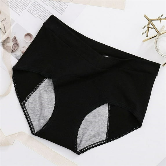 Seductiva Clearance Womens Underwear Cotton Hipster Panties High Waisted Leak Proof Panties Underwear for Women Leak Proof Cotton Overnight Menstrual Panties Briefs Soft Strech Ladies Breathable