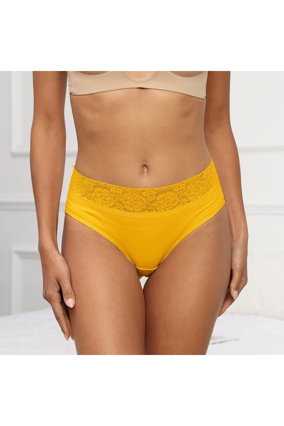 Seductiva Clothing Womens Underwear Cotton Hipster Panties Womens Underwear Cotton Lace Fashion Panties Soft Bikini Panty Comfortable Hipster Stretch Full Ladies Briefs Soft Strech Ladies Breathable