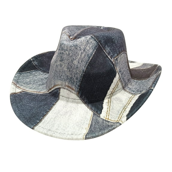 Seductiva Cowboy Western Cowboy Hat for Women Man Wide Brim Cowboy Hat for Dress Up Cowboy Hat