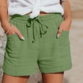 thumbnail image 1 of Seductiva Green Summer Clothing Womens Athletic Shorts Womens Casual Shorts Comfy Elastic Waist Drawstring Pocket Shorts Pants, 1 of 8